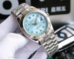 AAA Swiss Copy 904L Rolex Datejust 41mm Stainless Steel Case Blue Dial President Band Automatic Watch